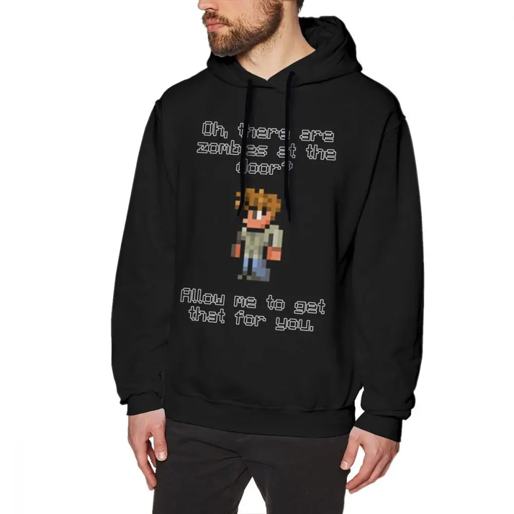 Terraria Hoodie Guide Likes Zombies Hoodies XXXL Black Pullover Hoodie