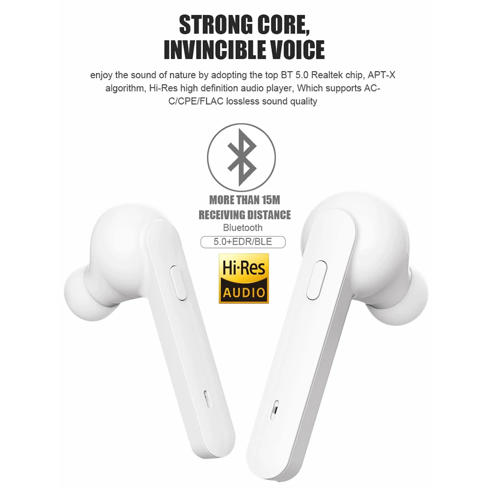 Беспроводные Bluetooth наушники спортивные шумоподавление HiFi наушники гарнитура с зарядным устройством для iOS Android Mini для телефона