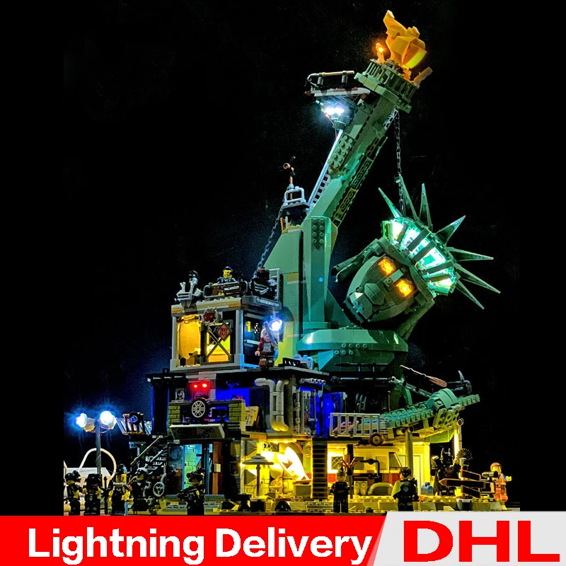 

DIY LED Light LP 45014 3560Pcs Movie Welcome to APOCALYPSEBURG Set Building Blocks Bricks Legoings Toys Birthday Gifts 70840