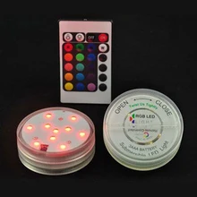 Новогодние подарки,, 12 штук, погружные светодиодные вазы, чайный светильник, цветочные украшения для свадьбы, вечерние украшения