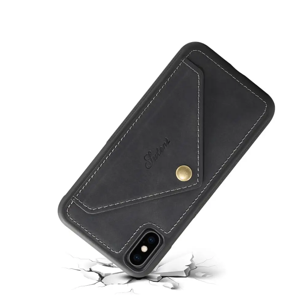 Чехол подставка из натуральной кожи для iPhone XS Max XR|Бамперы| |