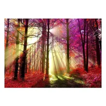 Алмазная живопись Кубка мира на заказ Полная квадратная красочная лесная Алмазная вышивка с пейзажем Алмазная мозаика икона eigen foto rose