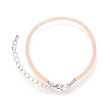 ZHUKOU 2,5x24 мм браслеты для женщин очаровательный браслет для лучшего друга латунный кубический цирконий цепь браслеты Модель: VL8