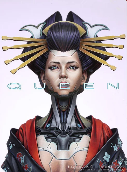 1/10 Смола Бюст модели наборы QUEEN несобранный Неокрашенный|Наборы для сборки