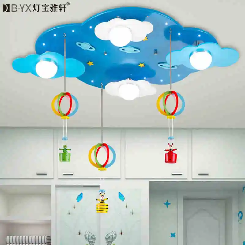 

2016 new Children's bedroom cartoon LED ceiling lights male girl room stars clouds warm creative lighting