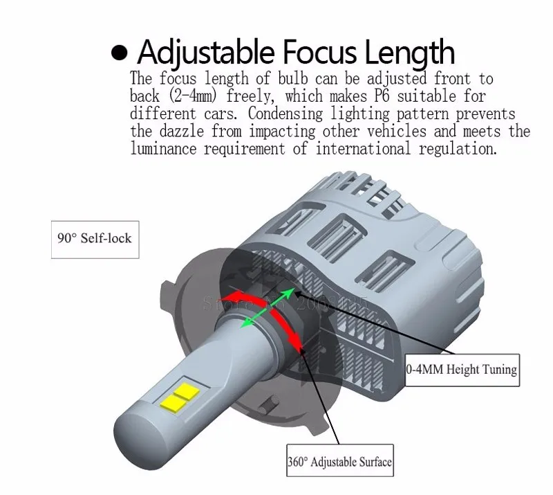 9005 HB3 H10 3000 K 4000 K 5000 K 6000 K Canbus P6 Lumi светодиодный s LMZ 10400lm автомобиль светодиодный лампы фары Противотуманные фары комплект для преобразования света