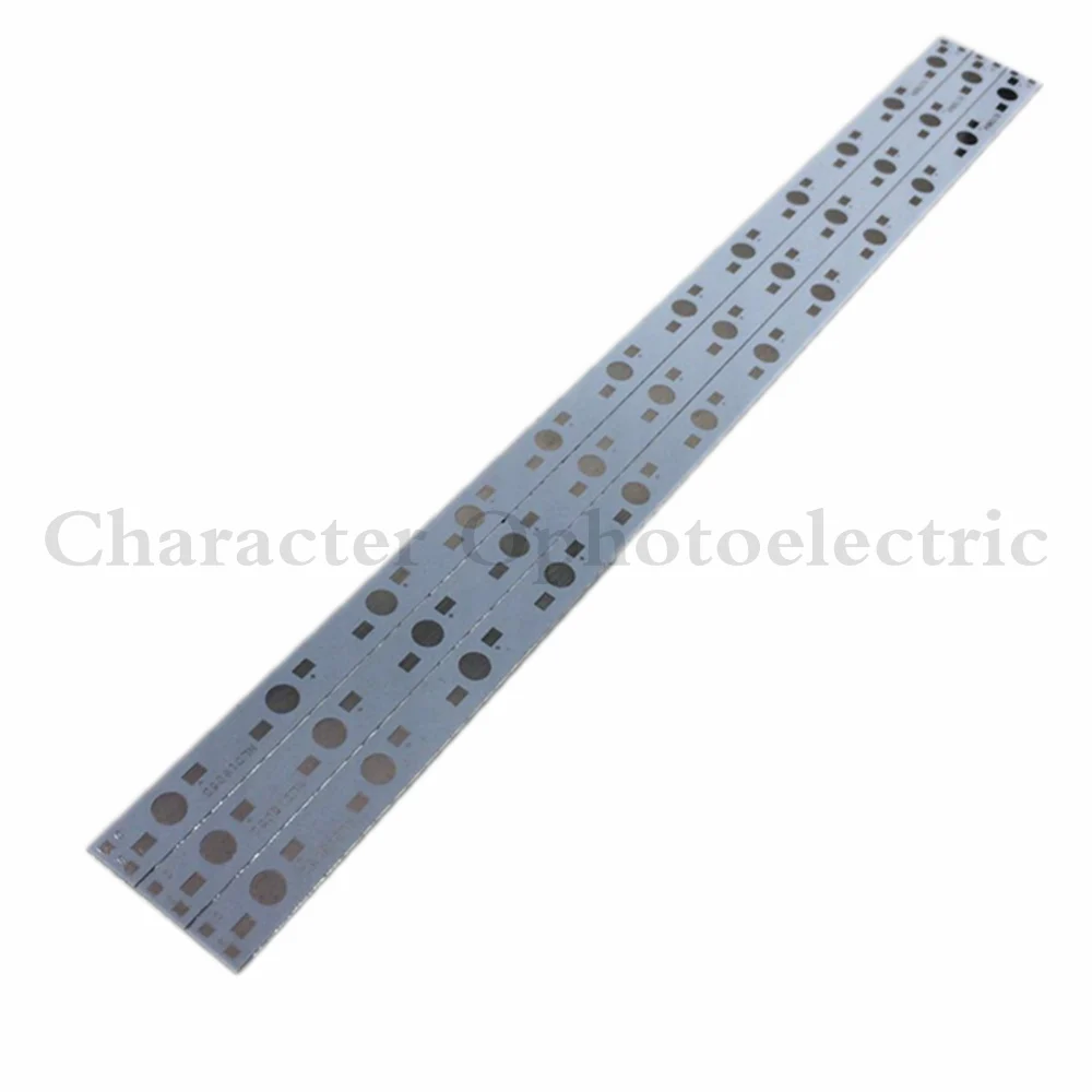 10pcs 30CM x 1CM Aluminium PCB Circuit Board for 12 x 1w,3w,5w LED in Series