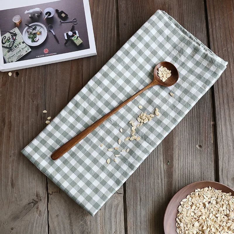 6 шт./компл. деревянные ложки длинной прямой ручкой кухонная ложка сервировочная ложка