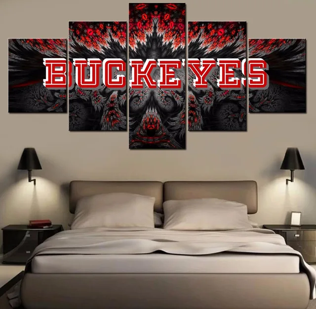 Ohio State Wall Art aliexpress : buy 5 pieces home decor wall art ohio state Ohio State Wall Art aliexpress : buy 5 pieces home decor wall art ohio state