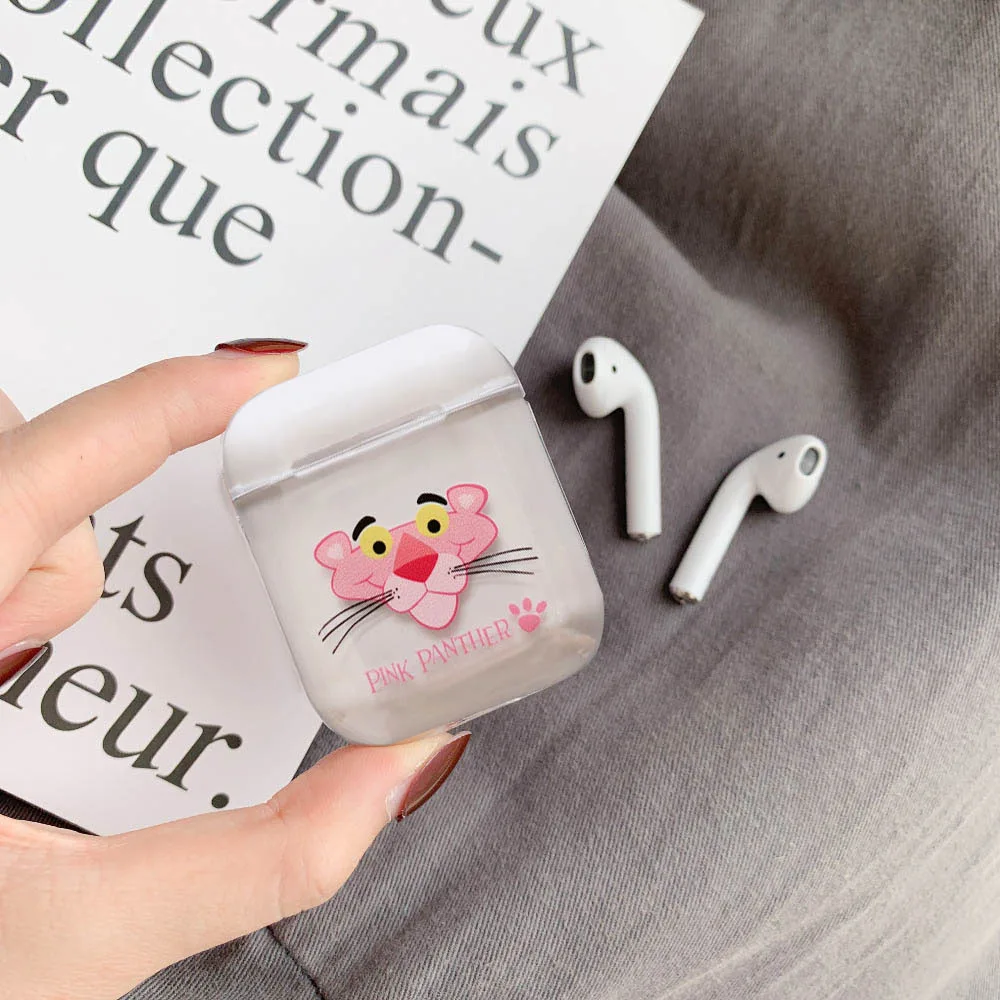 

Cute Cartoon Hard Case For Apple AirPods Case Wireless Bluetooth Earphone Protective Cover For Airpods Transparent Charging Box