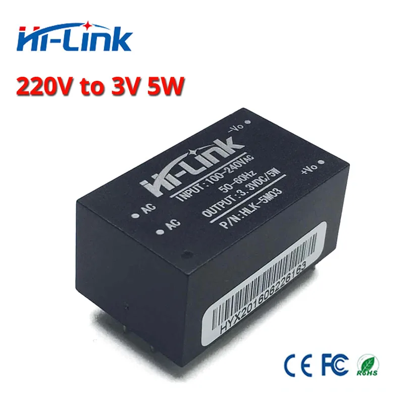 HLK 5M03 5M05 5M09 5M12 AC DC 220V 3 V/5V /12 изолированный понижающий модуль питания домашняя