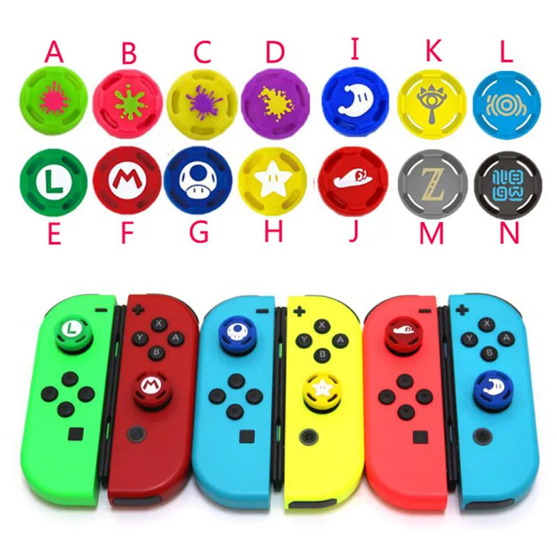 Силиконовый чехол для джойстика Zelda Mario Navy Switch Lite NS JoyCon Controller Joy Con Joypad|Запасные