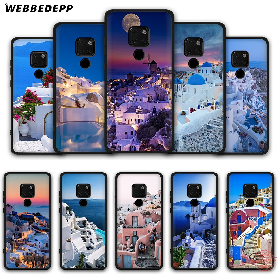 WEBBEDEPP красивый греческий мягкий чехол для Huawei Mate 30 10 20 Pro Lite Nova 2i 3 3i 4 5i 2 | Мобильные