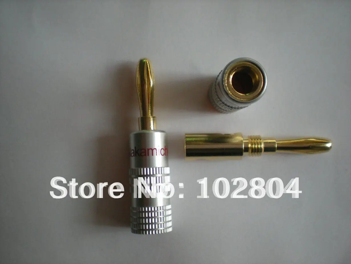 

Nakamichi Banana Plug Gold Plated Speaker Connector Red and Black Color 6 pcs per Lot