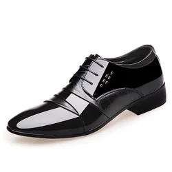 Nuevos Zapatos Oxford para Hombre Zapatos de Oficina Charol Negocio Zapatos de Vestir para Hombres Zapatos Planos Hombre Zapatos Derby Negro Nuevos Zapatos Oxford para Hombre Zapatos de Oficina Charol Negocio Zapatos de Vestir para Hombres Zapatos Planos Hombre Zapatos Derby Negro