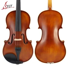 TLY матовый античный клен акустическая скрипка Ebony части полный размер студентов начинающих Скрипка 1/4, 1/2, 3/4, 4/4 Вт/чехол Лук канифоль струны