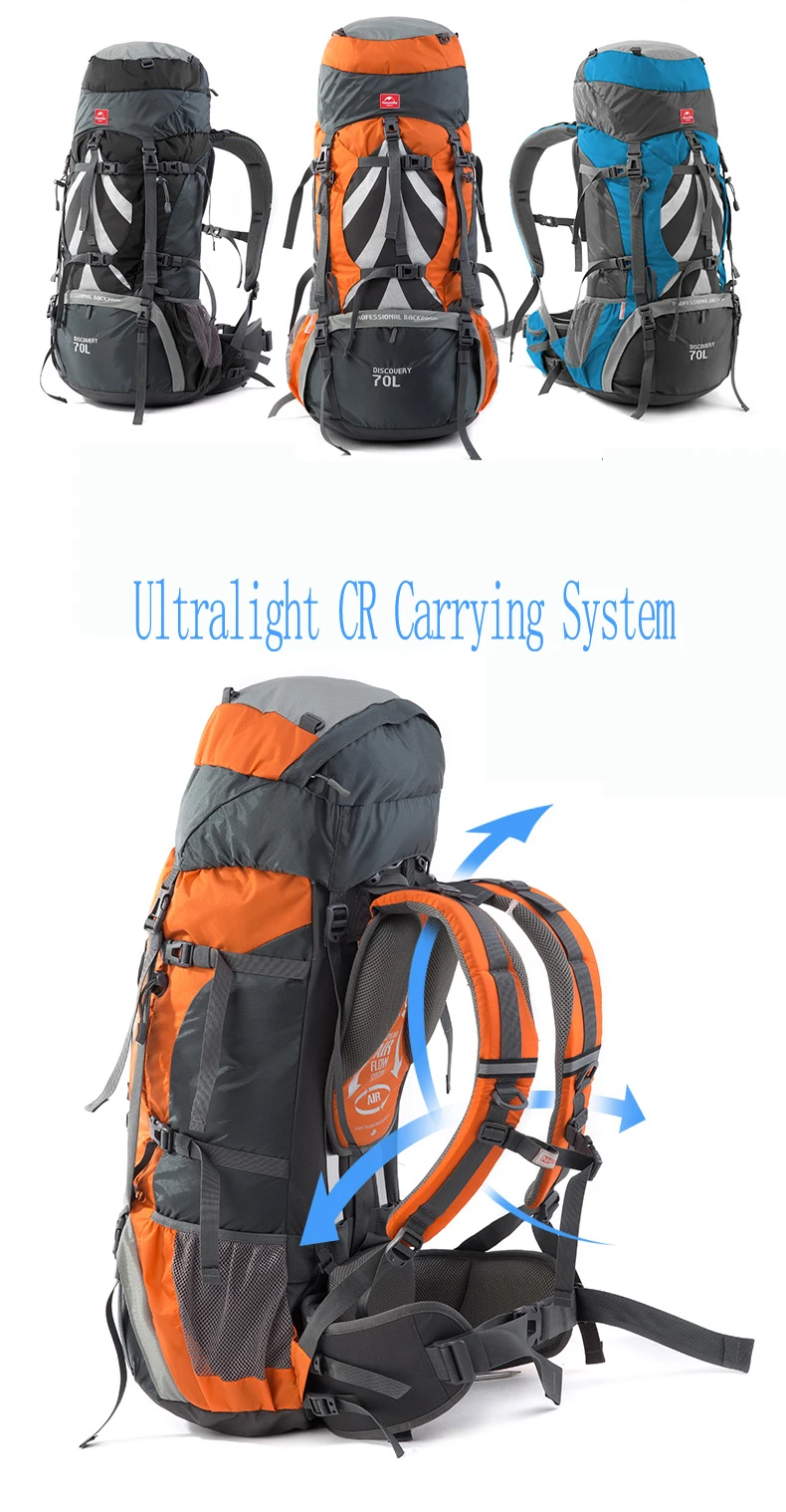 Naturehike открытый рюкзак 70L кемпинг рюкзаки Альпинизм сумка мужская женская спортивная сумка дорожные сумки водонепроницаемый рюкзак