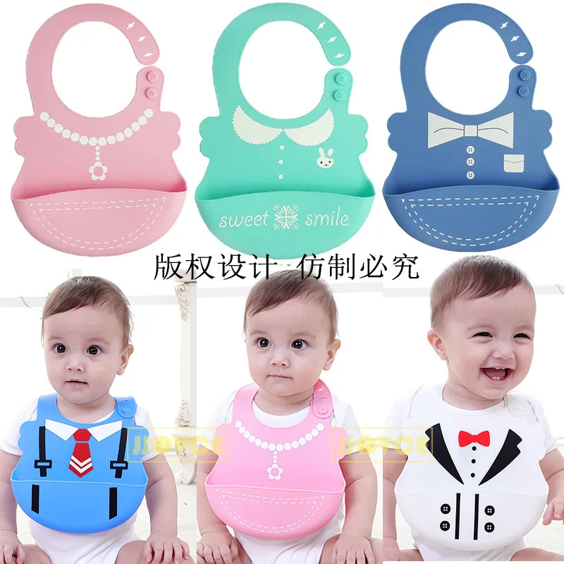 Silica Gel Soft Bibs Burp Cloths Newborn Baby Girl and Boy Bandana Bib for Babies Stuff Kerchief