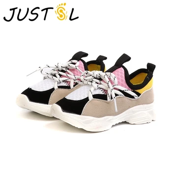 

2018 autumn new boys girls mesh running shoes children's sports wild shoes breathable fashion sneakers for kids size 21-30