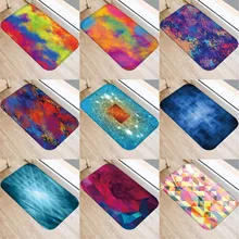 Цветной коврик для масляной живописи Противоскользящий коврик декоративный коврик для кухни гостиной домашний мягкий дверной коврик