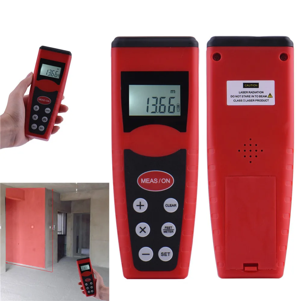 Hot Worldwide Ultrasonic Measure Distance Meter Measurer Laser Pointer Range Finder CP3000|range finder|ultrasonic measure distance meterdistance