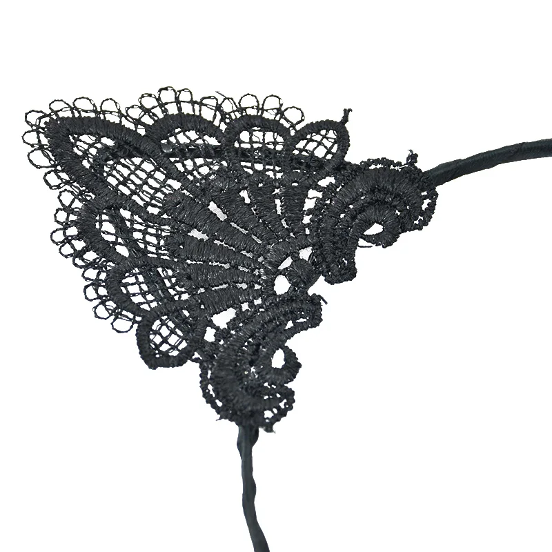 Черные кружевные сексуальные взрослые кошачьи уши Ночная Повязка женская заколка для волос лента для волос нарядное платье костюм аксессуары головные повязки