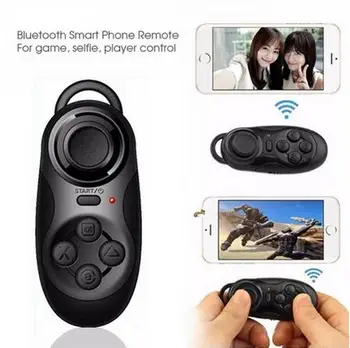 

4 in 1 Bluetooth Wireless Mini Game Remote Controller Phone Camera Shutter Release Self Timer for Android / iPhone IOS