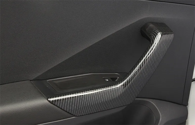ABS внутренняя боковая дверная ручка декоративная рамка Крышка отделка 4 шт. автомобиль-Стайлинг для Volkswagen T-Roc T Roc аксессуары