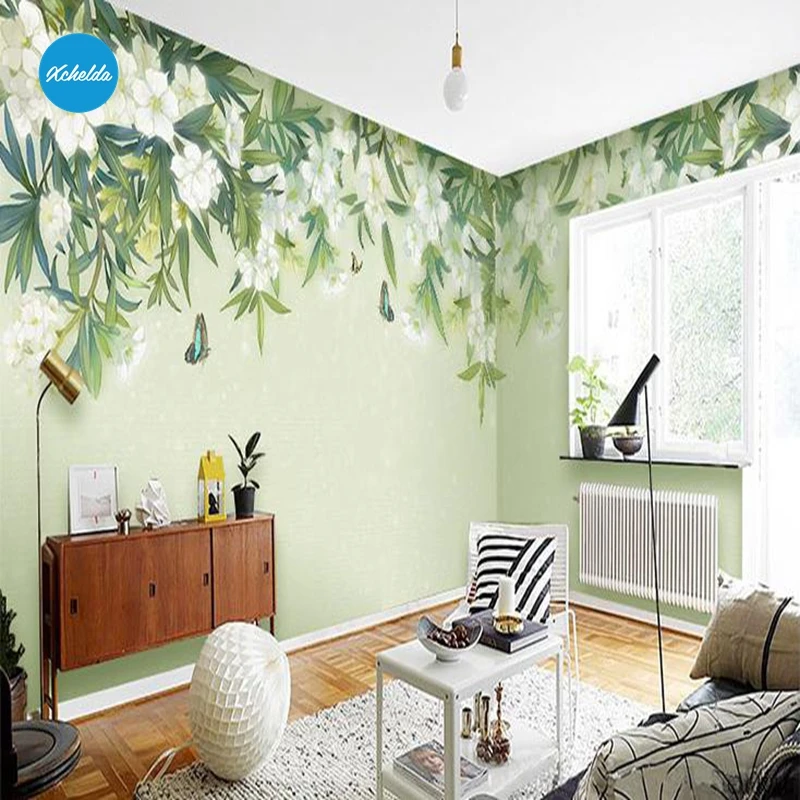 XCHELDA Custom 3D Wallpaper Design Tea Tree Photo Kitchen Bedroom Living Room Wall Murals Papel De Parede Para Quarto