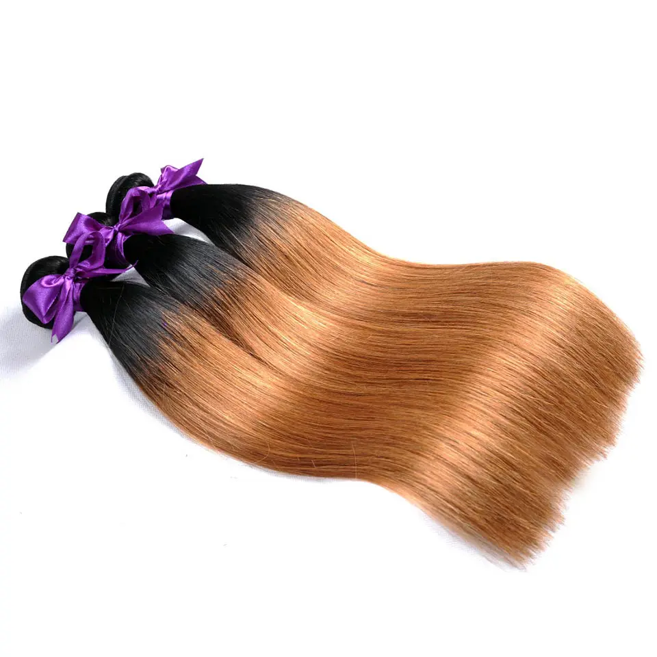 Straight-Ombre-Peruvian-Human-Hair-Bundles-10-26-inches-1b-30-Two-Tone-Blonde-Weave-Bundles-Shining-Star-Non-Remy-Thick-Welf-1Pccmm