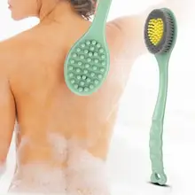 Мягкая длинная ручка для купания Задняя щетка мячик Комплексная щетка для чистки ванной комнаты щетки для душа regadera para ducha