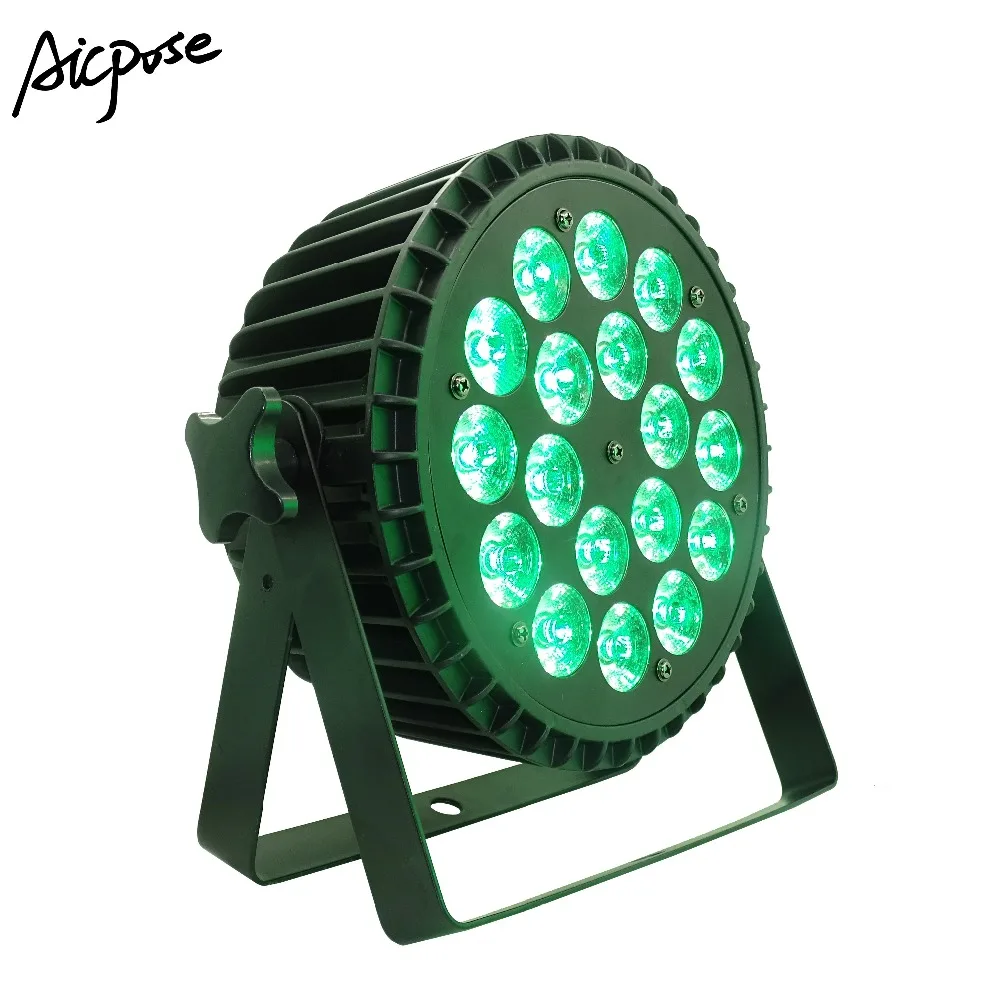 Conduziu a Luz do Par 18x4 em 1 Luz com Luzes do Palco 10 Unidades e lotes 12 w Rgbw Led Par Can Controle Dmx512 ou Festa Disco dj Alumínio 18 12 w 9 Efeito de Iluminação de palco