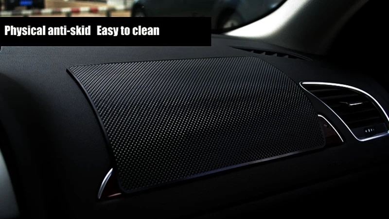 

HOT SALE 27x15cm PVC Dashboard Sticky Pad Physical Anti-skid Non-slip Mat for Phone mp4 Pad GPS Car Accessories Black Color