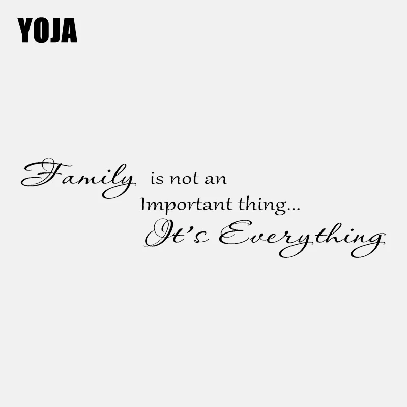 YOJA 104CM*31.3CM Family Is not an Importing it's Everying Quote PVC Wall Stickers Home Decor W1-127 | Дом и сад