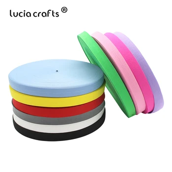 

SALE!Lucia Crafts 5yards/lot 18mm Solid Color Elastic Ribbon Trim Lace DIY Headwear Handmade decoration crafts Accessories T0802