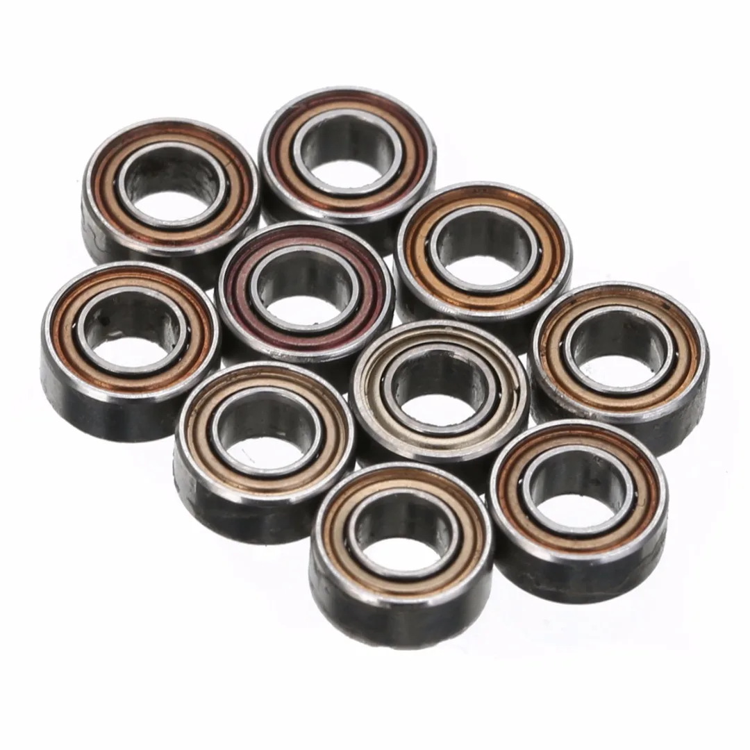 Mayitr Mini Roller Bearings 10 pcs/set Deep groove MR63ZZ Ball Bearings