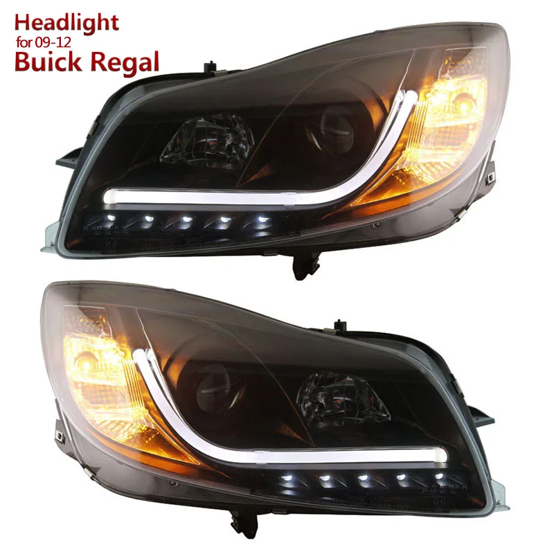 SONAR Brand for Buick Regal LED Projector Headlights Assembly with Tube light fit 2009 2012 year