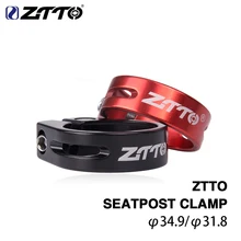 ZTTO – collier de serrage de tige de selle de vélo de route et vtt, alliage d'aluminium, 31.8/34.9mm, pièces de bicyclette