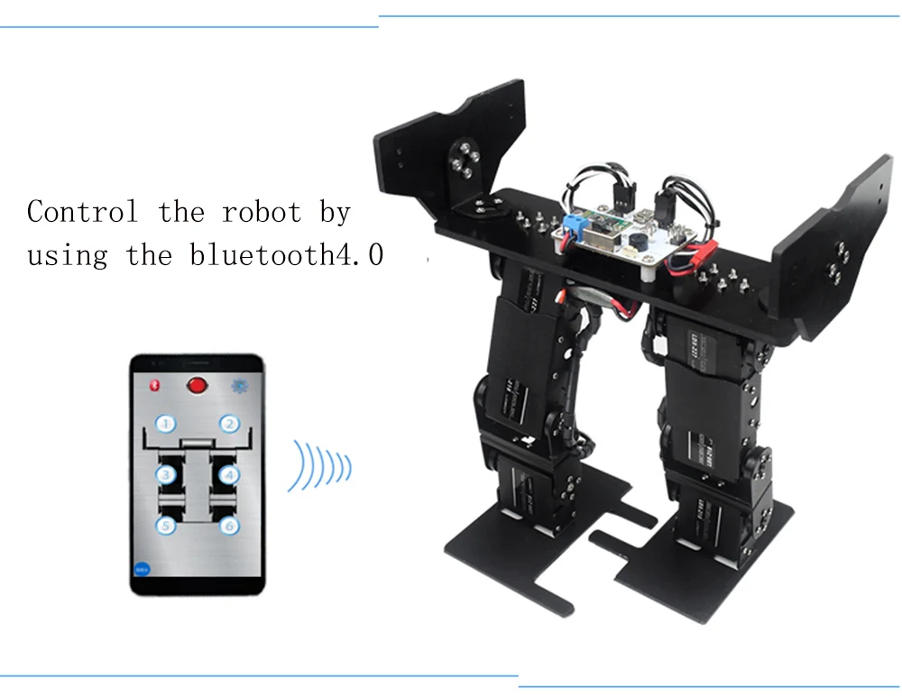 LOBOT LS-6B DIY 6DOF умный радиоуправляемый робот, ходячая гонка, набор робота-куверса, Детские Подарочные игрушки