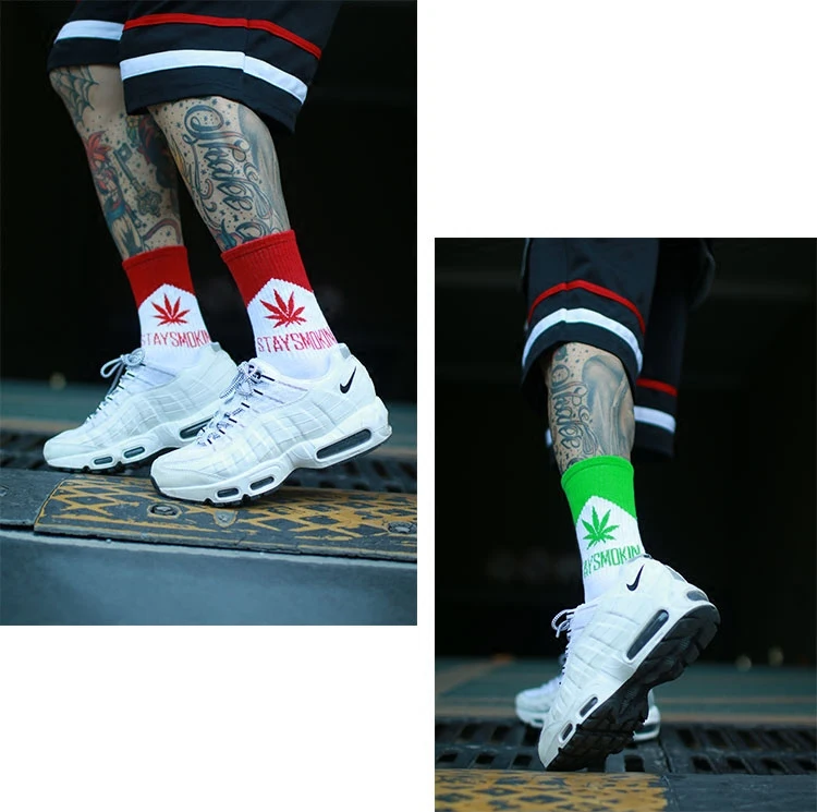 

IMINCN 1Pair oversize fashion smoking hiphop Harajuku Cute Patter Ankle Socks Hipster Skateboard man Ankle Funny Socks