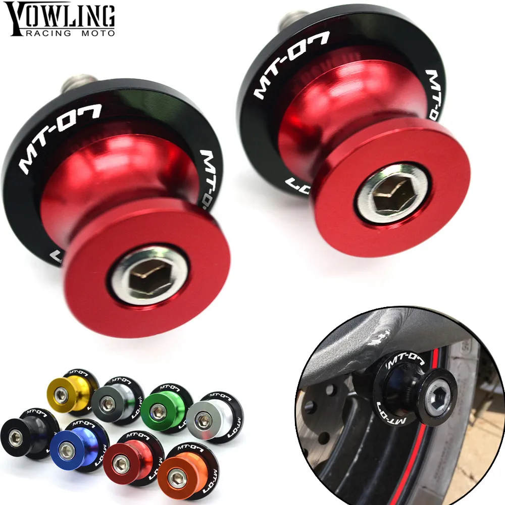 

For YAMAHA MT-07 FZ-07 MT-25 MT-03 YZF-R25 YZF-R3 Motorcycle CNC Swingarm Slider Spools stand screws MT 07 R3 MT 03 FZ 07