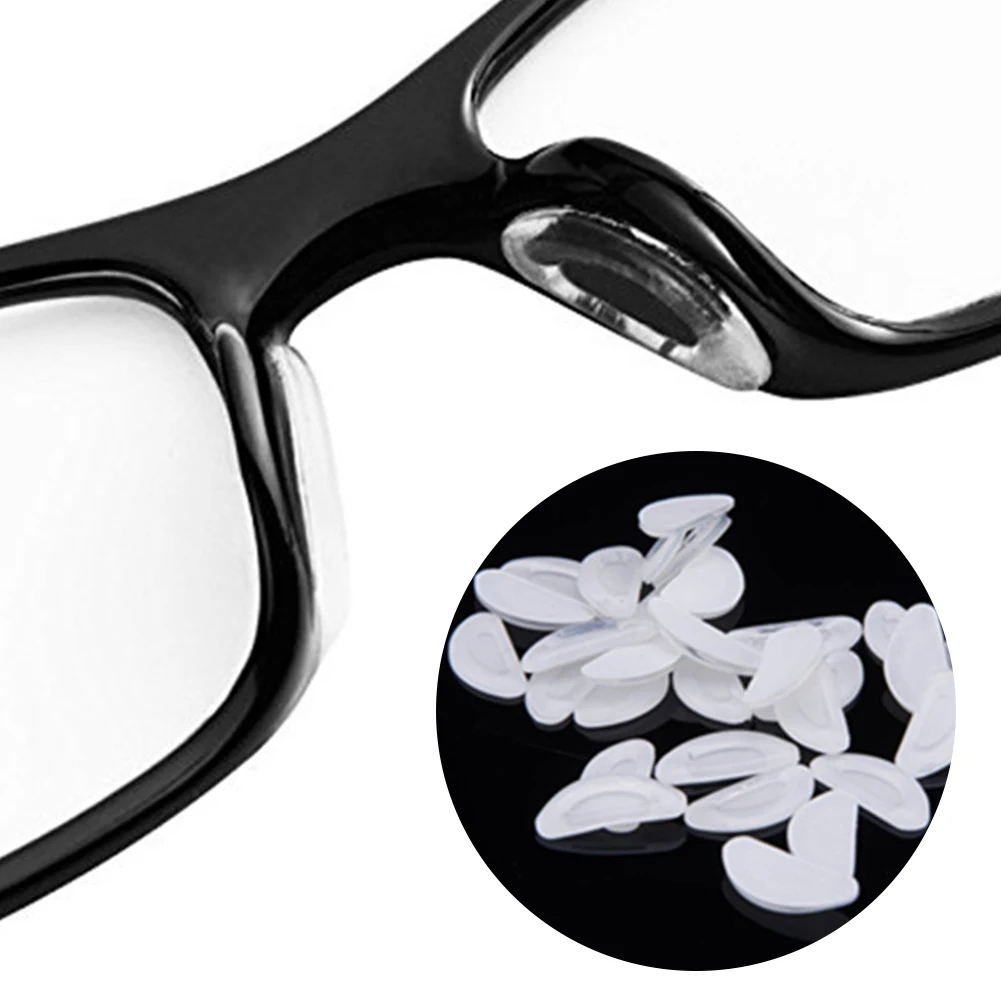 

5 Pair Spectacles Eyewear Accessories D Shape Adhesive Nose Pad Eyeglass For Sunglasses Non-Slip Glasses Thin Silicone