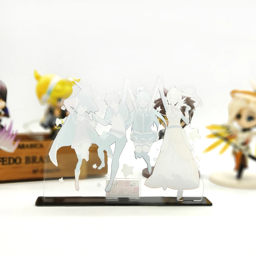 Konosubaに感謝subarashiiアクア暗闇megumin佐藤一真アクリルスタンドフィギュアモデルプレートホルダーケーキトッパーアニメ Null Aliexpress