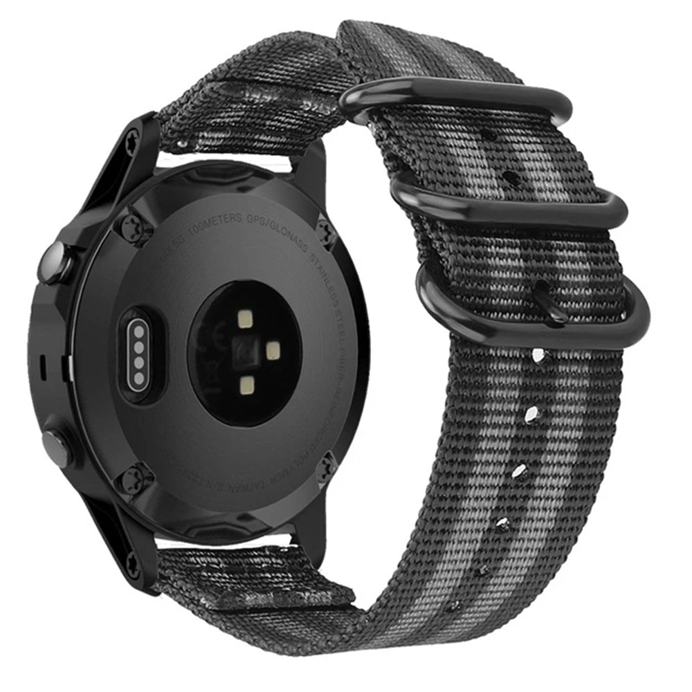 Нейлоновый ремешок TORQUILA 20 мм премиум-класса Nato для Garmin Fenix 5S/5S Plus/Vivoactive 3/Forerunner 645 музыкальный дышащий ремешок для часов