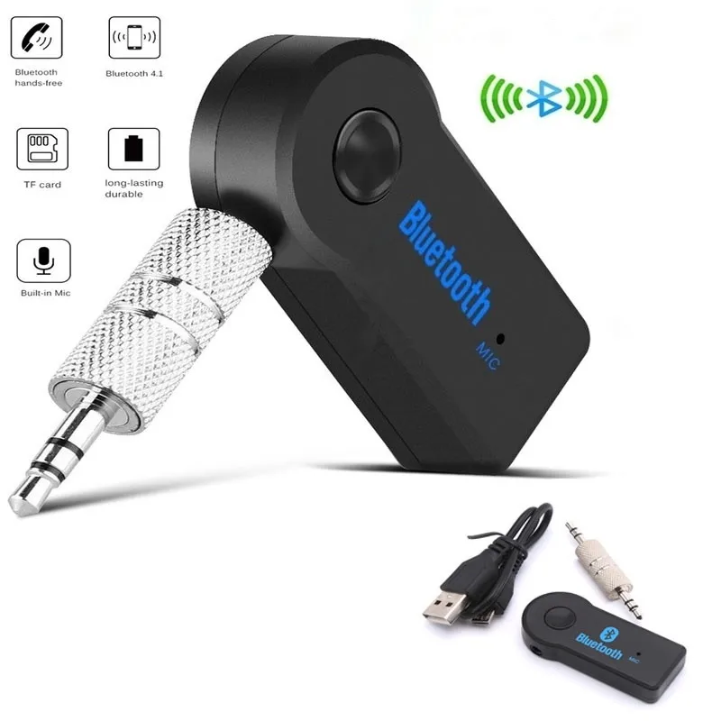 

Adapter for Bluetooth 3.5mm Aux Music Connector for Laptop PC TV Speaker Car Computer Stereo Adaptador for Blue tooth Adattatore