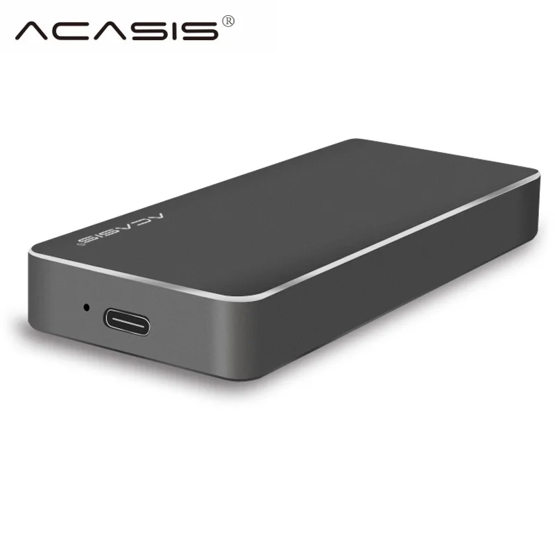 

Acasis Hdd External Hard Drive Enclosure 2280 M.2 SSD Case Aluminum 1.8' NVME Pcie USB 3.1 Solid State Case Hdd Caddy Box