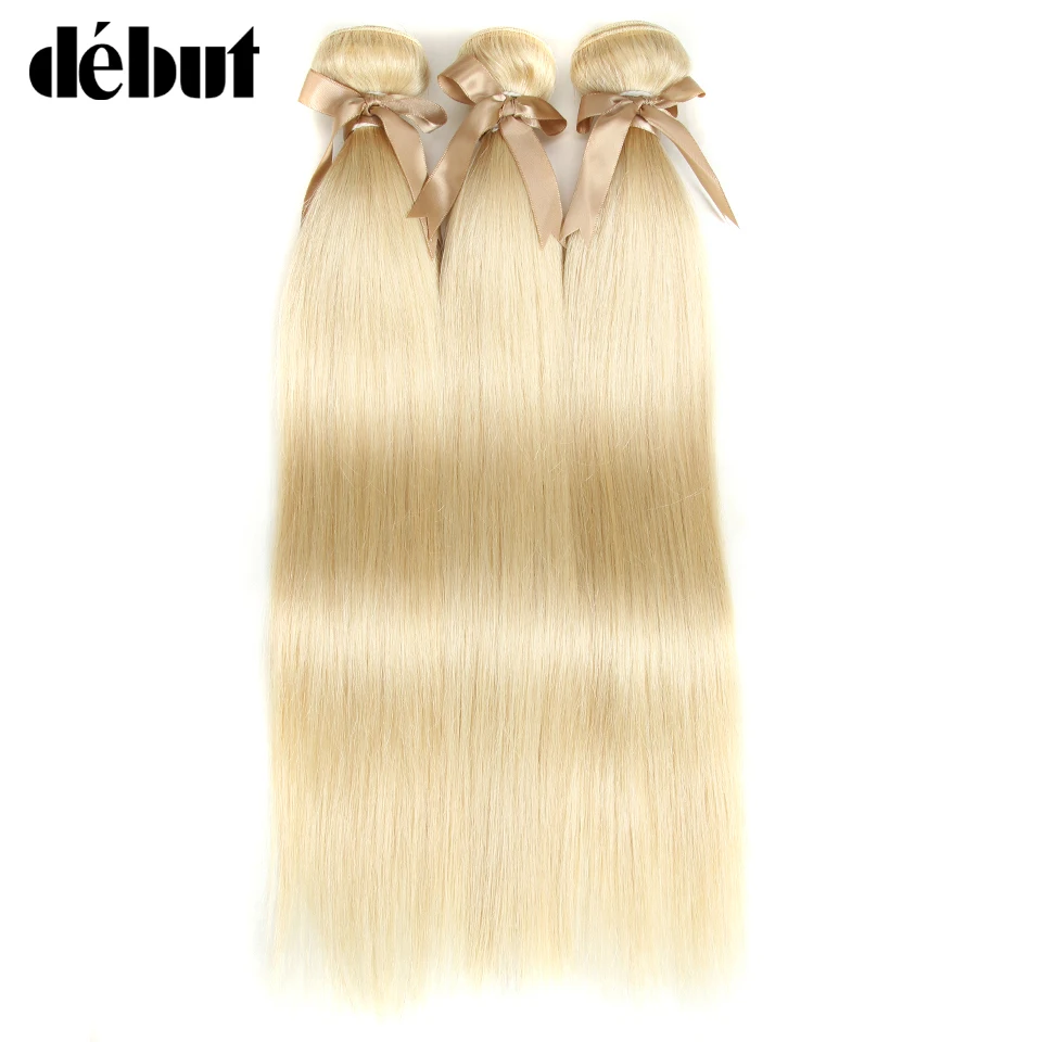 

Debut Peruvian Straight Hair Weaving 613 Honey Blonde Bundles 1/3/4 Bundles Remy Hair Extension Human Hair Bundles 10-26 Inch