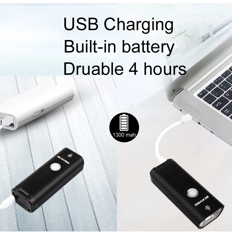 BCXYMQ велосипедный фонарь со встроенной батареей USB перезаряжаемые аксессуары