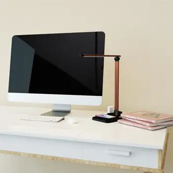 

Desk Lamp Bedside Lamp USB Bedside Table Ports Wireless Charging Pad Led Office Bureau Lamp Light Bedroom Rechargeable Desk Lamp
