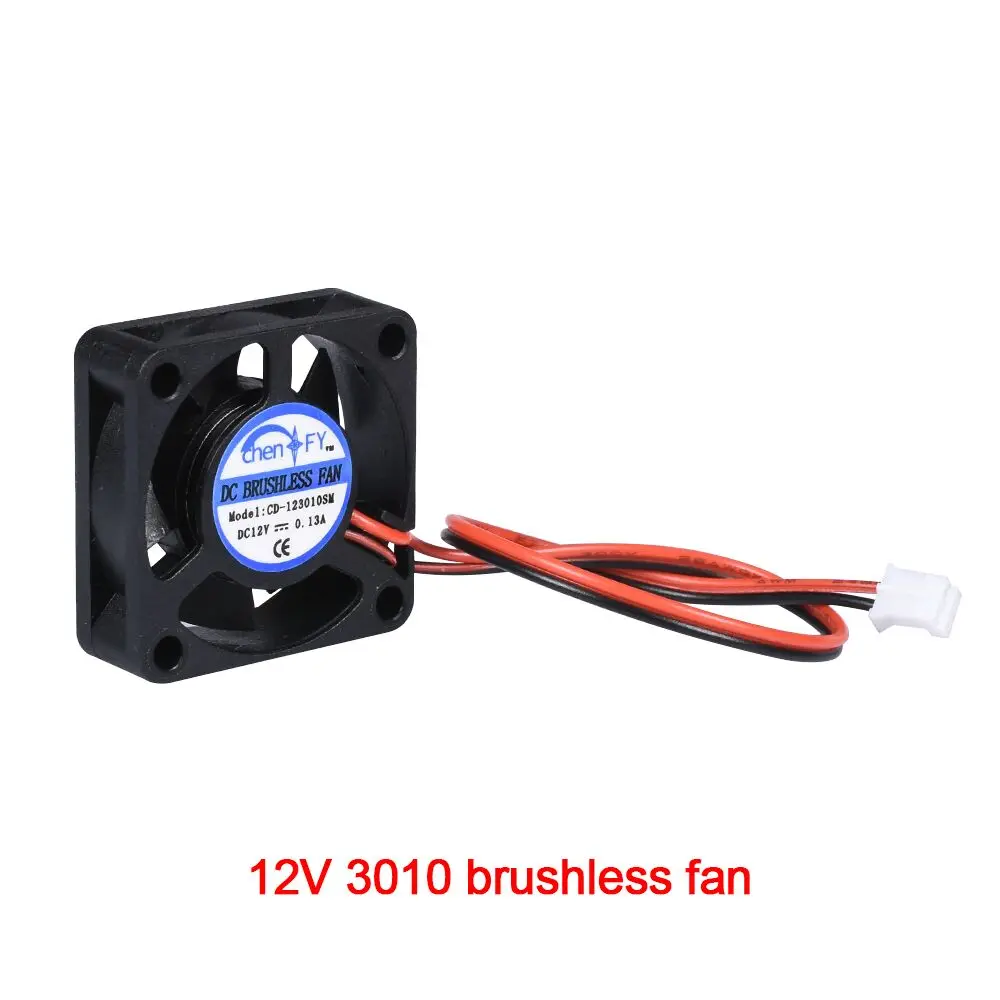 

3010s Fan 12V 30x30x10mm 2Pin DC Cooler Small Cooling Fan Cable Length 15cm Brushless Fan Radiator For 3D Printer Parts Reprap